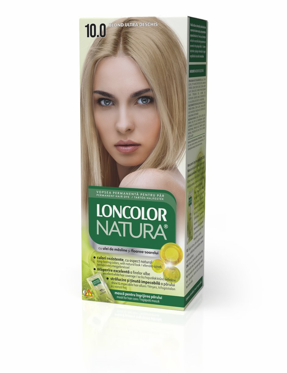 Vopsea de păr permanentă cu amoniac Natura 10.0 Blond ultra deschis